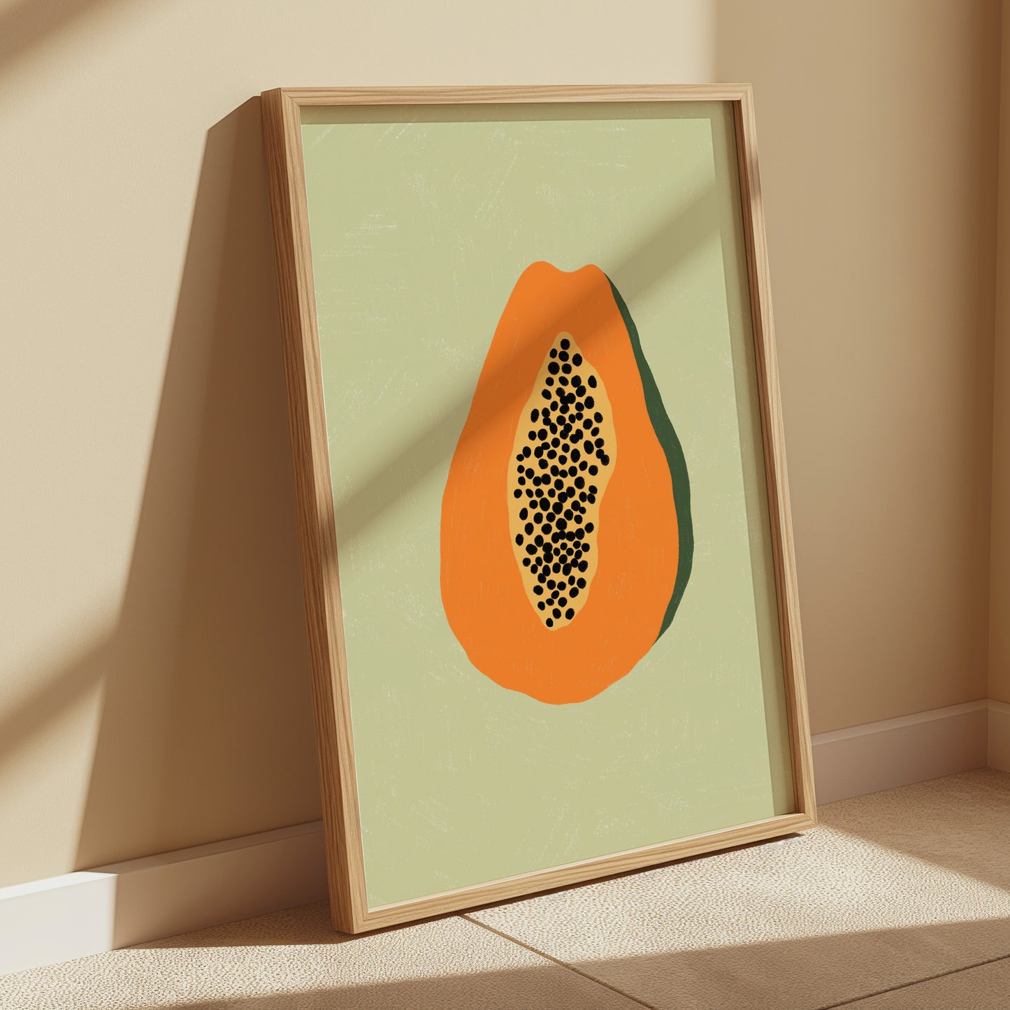 Papaya Art Print