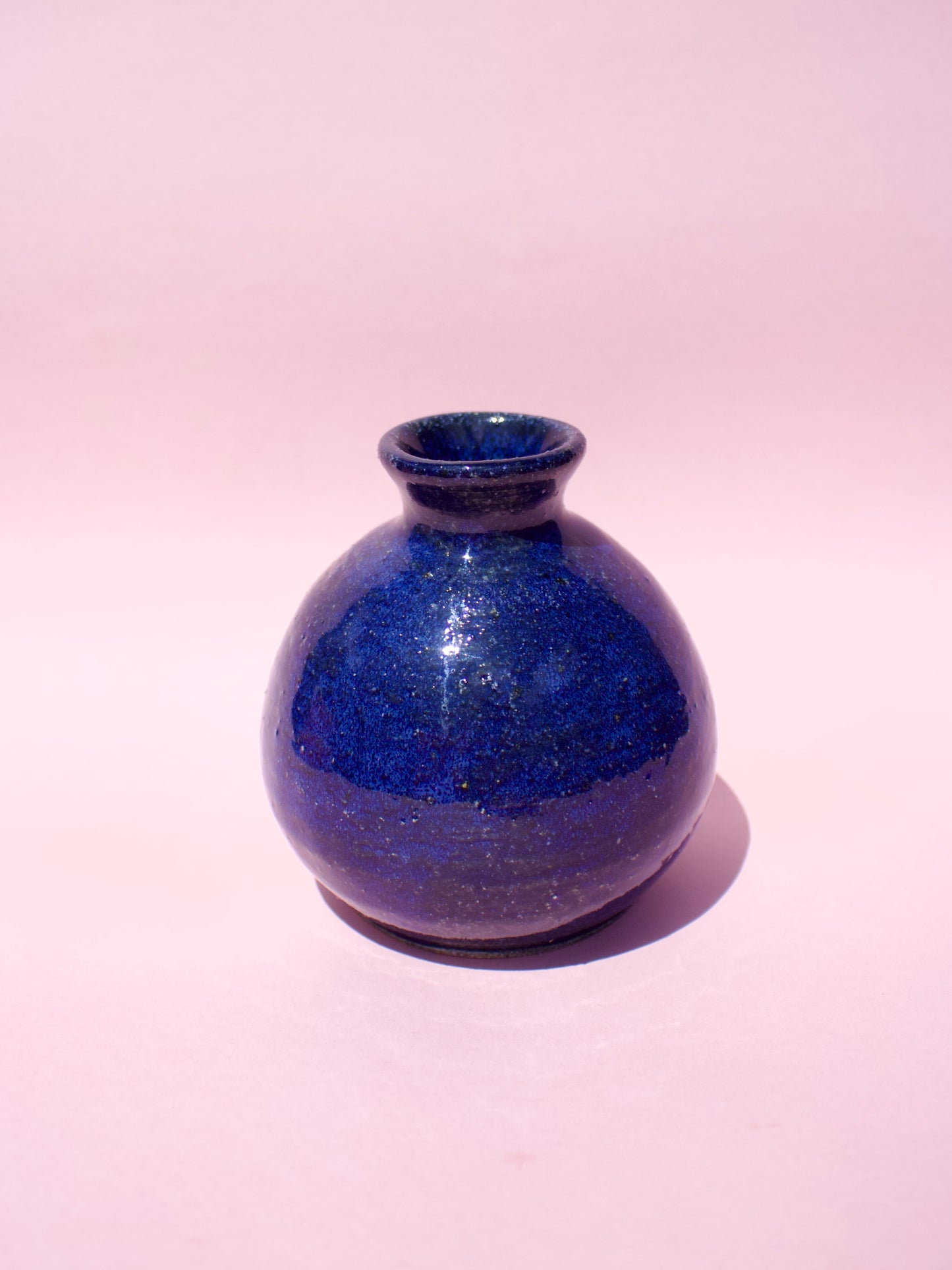 Blue Mini Vase Round