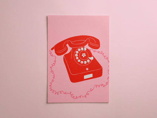 Call Me Art Print