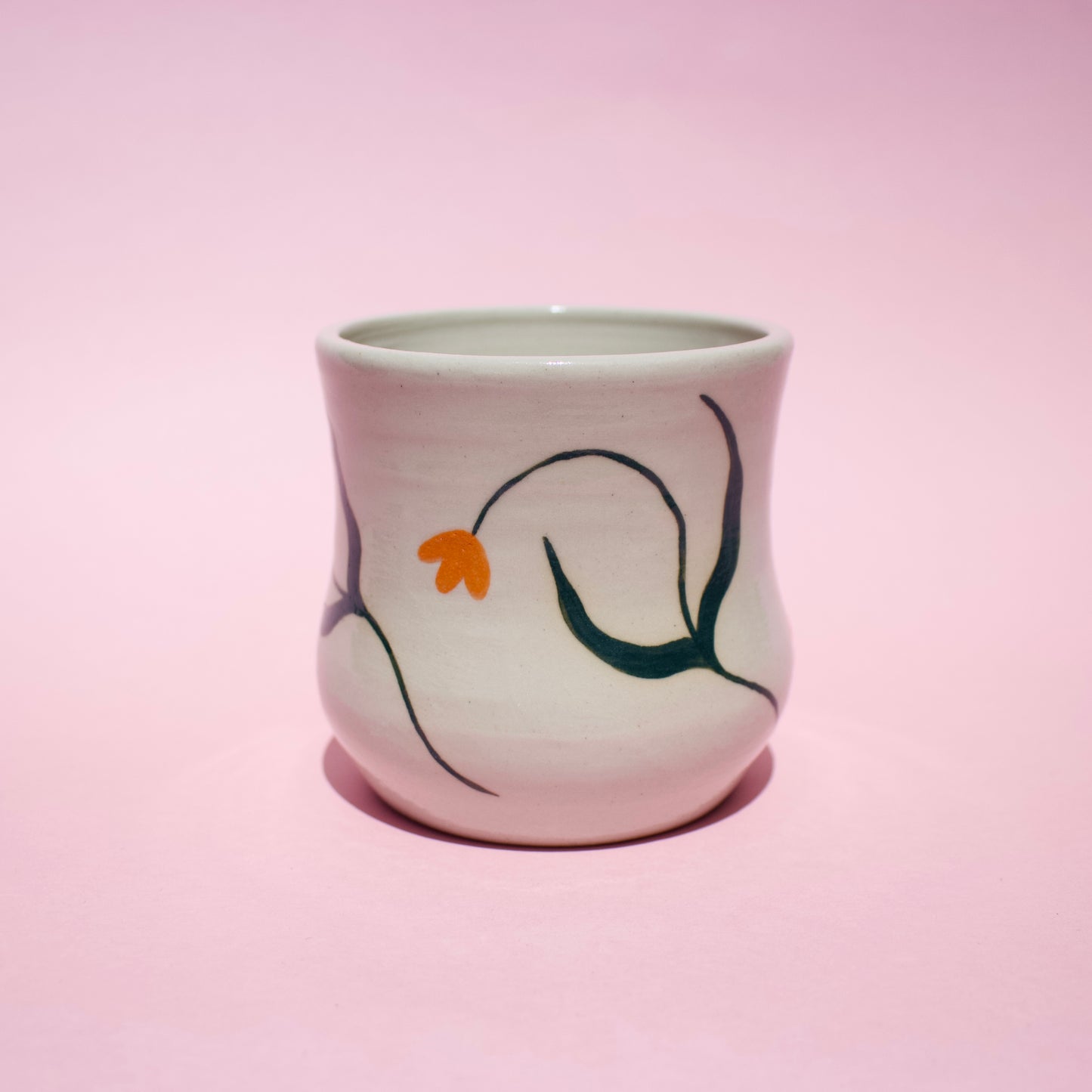 Orange Flowing Tulips Mug