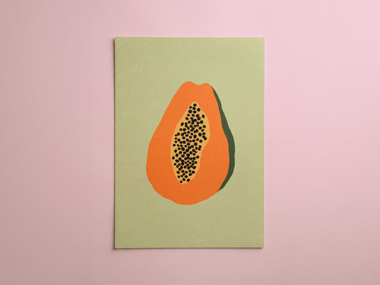 Papaya Art Print