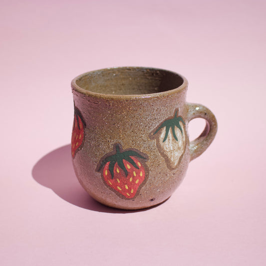 Pink & Red Strawberry Mug